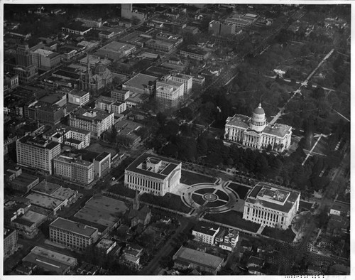 Aerial View of Capitol Extension