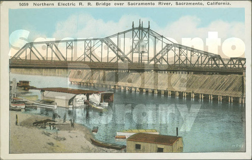 Northern Electric R.R. Bridge Over Sacramento River, Sacramento, California