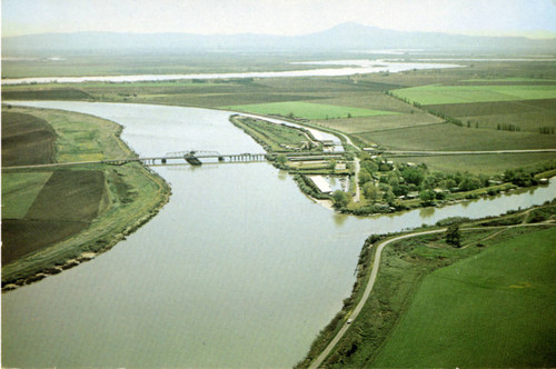 The Mokelumne River Bridge, conntecting Andrus Island and Bouldin Island on Highway 12