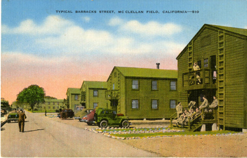 Typical Barracks Street, McClellan Field, California--510