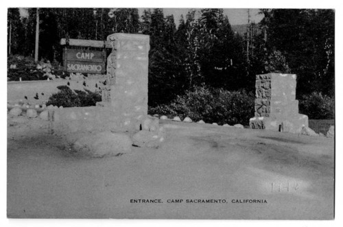 Entrance, Camp Sacramento, California