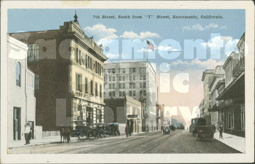 Seventh Street, South from I Street, Sacramento, California - E.C. Kropp Co