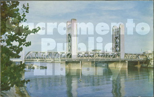 Tower Bridge at Sacramento, California - Purchased 1956