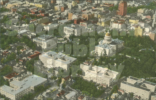 Air View of State Capitol and Office Buildings