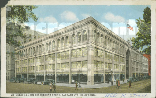 Weinstock-Lubin Department Store, Sacramento, California - Blank Back