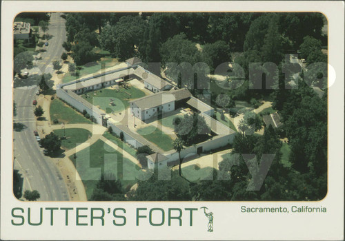 Sutter's Fort, Sacramento, California - Ariel View