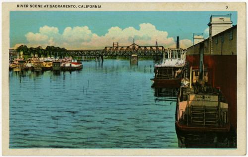 River Scene at Sacramento, California