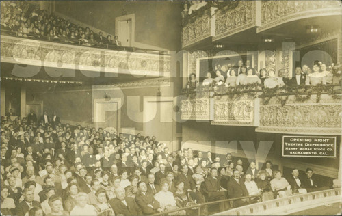 Opening Night, Theatre Diepenbrock, Henry McRae Stock Co., Sacramento, Cal