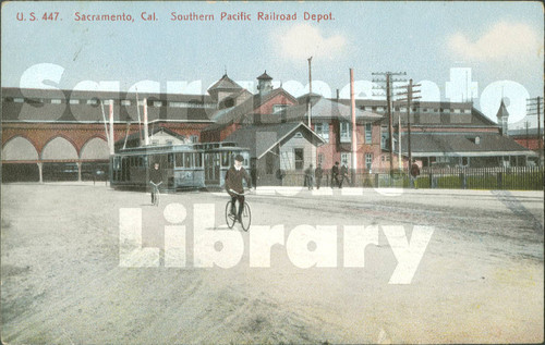 Sacramento, Cal., Southern Pacific Railroad Depot