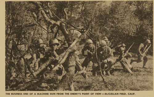 The Business End of A Machine Gun From the Enemy's Point of View, McClellan Field