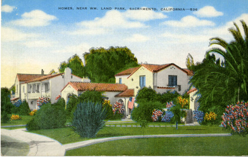 Homes, Near William Land Park, Sacramento, California