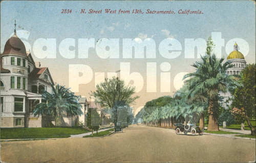 N Street, West from 13th, Sacramento, California