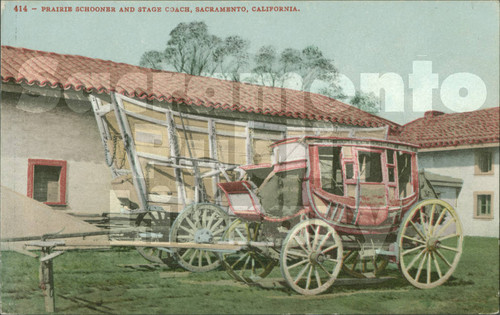 Prairie Schooner and Stage Coach, Sacramento, California