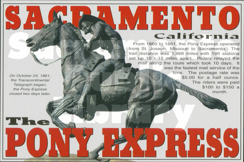 Sacramento, The Pony Express — Calisphere