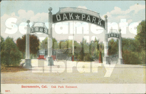 Sacramento, Cal., Oak Park Entrance