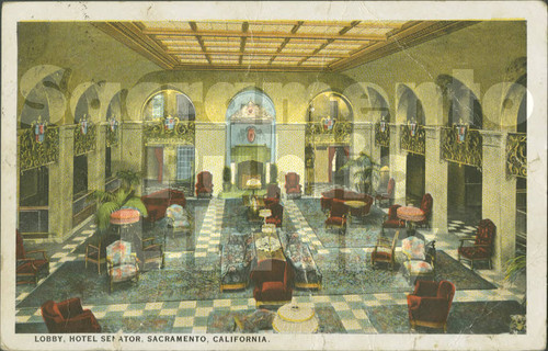 Lobby, Hotel Senator, Sacramento, California