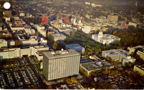 Bird's Eye View of Sacramento, California