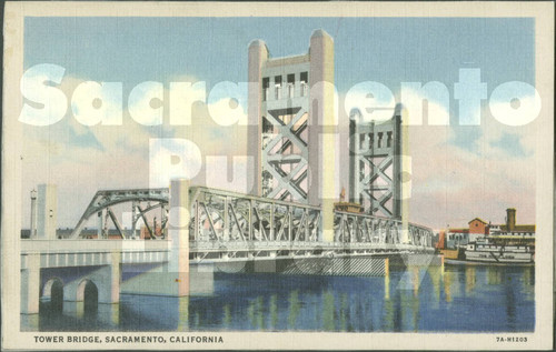 Tower Bridge, Sacramento, California - 7AH-1203