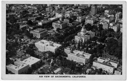 Air View of Sacramento, California