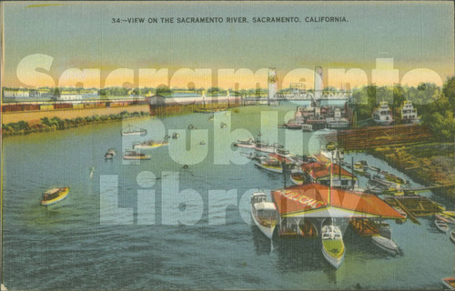 View on the Sacramento River, Sacramento, California