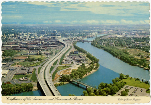 Confluence of the American and Sacramento Rivers