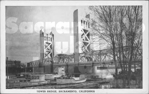 Tower Bridge, Sacramento, California - B&W