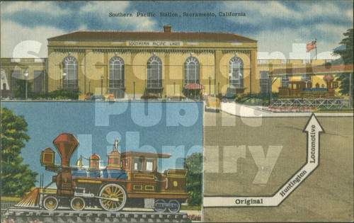 Southern Pacific station, Sacramento, California - W.C. Spangler