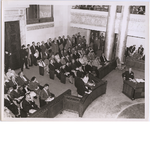 City council chamber in Oakland City Hall, circa 1958