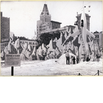 Christmas on the Moon exhibit in Oakland City Hall Plaza, December 1953