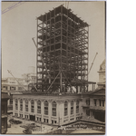 Tower framework of Oakland City Hall, July 1912