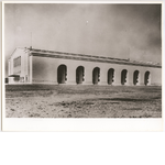 North elevation of nearly completed Oakland Municipal Auditorium, circa 1914