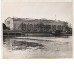 View of Oakland Municipal Auditorium from Lake Merritt, 1949