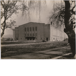 West and South elevations of newly completed Oakland Municipal Auditorium, circa 1914