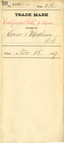 Old Series Trademark No. 1535