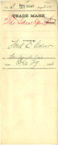 Old Series Trademark No. 2887