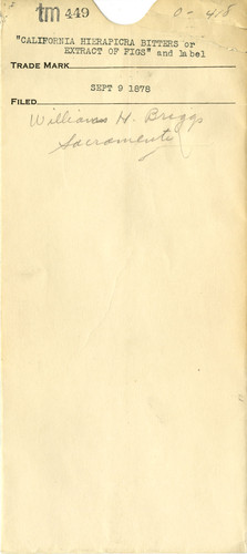 Old Series Trademark No. 0449