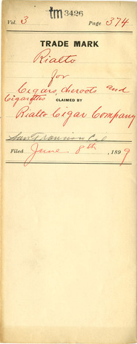 Old Series Trademark No. 3426