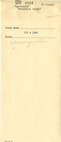 Old Series Trademark No. 1034