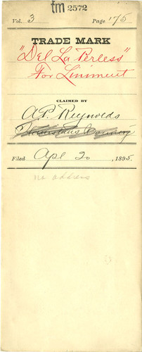 Old Series Trademark No. 2572