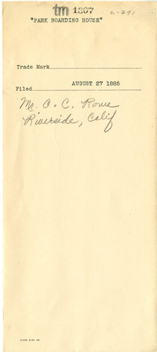 Old Series Trademark No. 1307