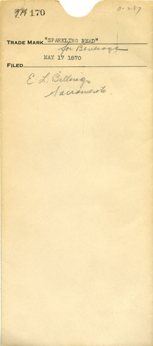 Old Series Trademark No. 0170