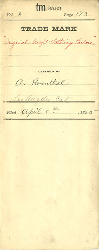 Old Series Trademark No. 2563