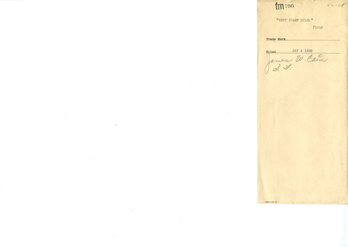 Old Series Trademark No. 0786