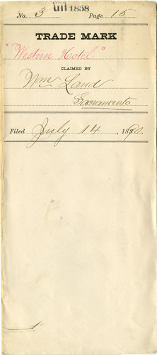 Old Series Trademark No. 1858