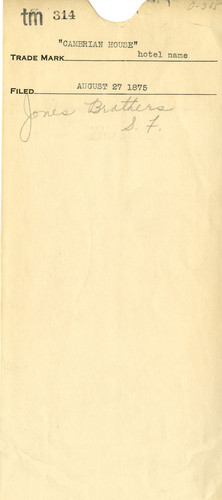 Old Series Trademark No. 314