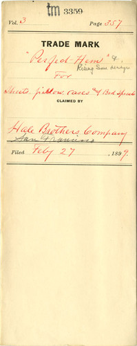 Old Series Trademark No. 3359