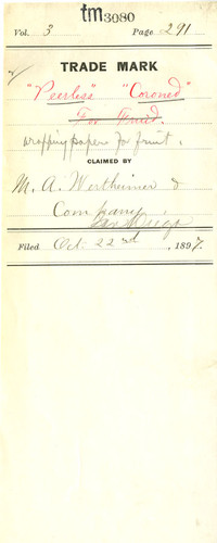 Old Series Trademark No. 3080