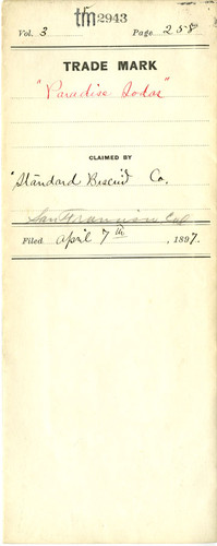 Old Series Trademark No. 2943