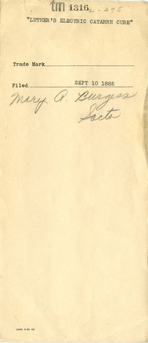 Old Series Trademark No. 1316