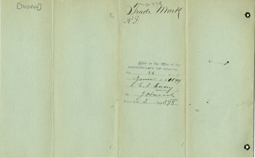 Old Series Trademark No. 3444